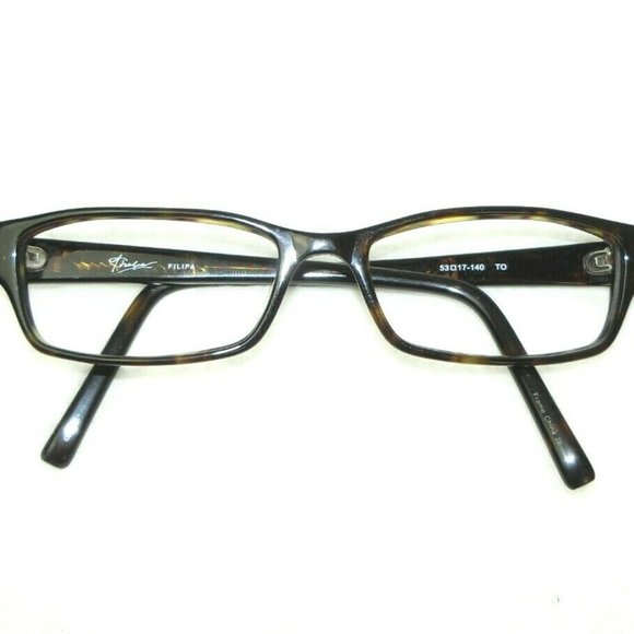 Thalia Eyeglass Frames 53-17-140 Filipa Tortoise Shell Neon Green Glitter Tiger - Picture 5 of 12